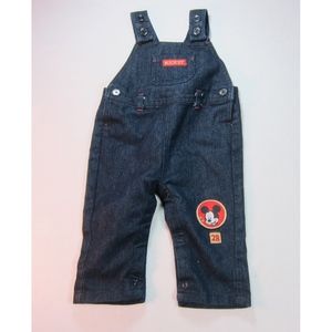 Disney Kids Overall Denim Mickey Mouse 6-9 Months